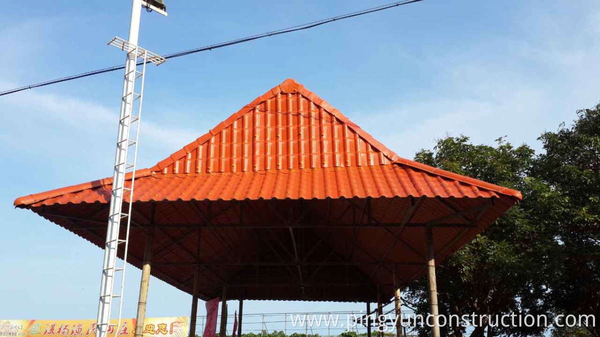 roma style asa pvc roof tile